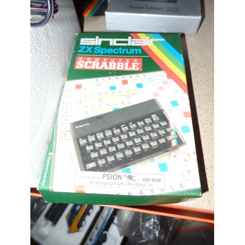 384 - A SINCLAIR ZX SPECTRUM PERSONAL COMPUTER WITH LEADS AND POWER SUPPLY WITH ORIGINAL BOX TOGETHER WITH... 