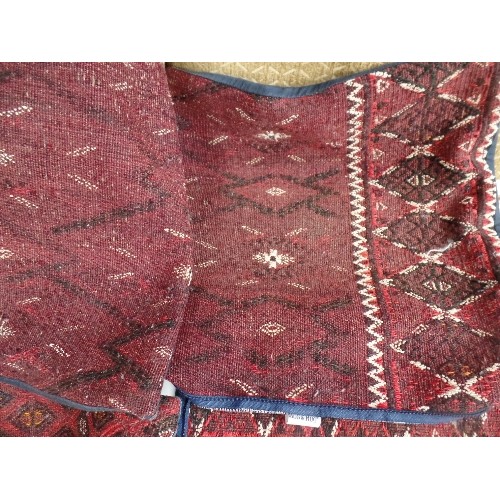 126 - SET OF FOUR TURKISH KILIM CUSHION COVERS - 40CM SQUARE