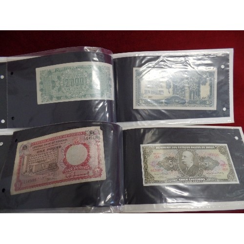 77G - A COLLECTION OF BANK NOTES SUPPLIED BY STANLEY GIBBONS FOR BURMAH OILS OIN 1971. 4 X BOOKLETS WITH 3... 