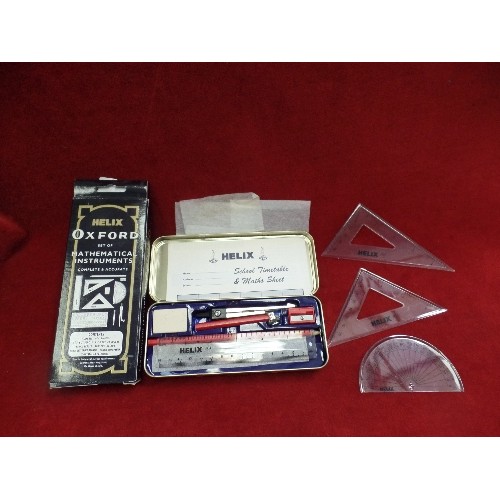 79 - A SET OF HELIX OXFORD MATHEMATICAL INSTRUMENTS COMPLETE UNUSED