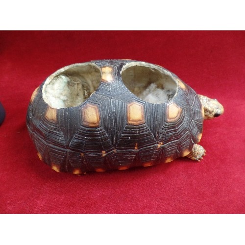 139 - VINTAGE TAXIDERMY TORTOISE ASHTRAY