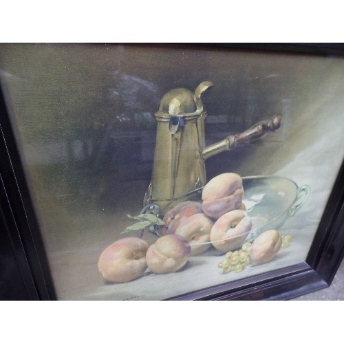 149 - PAIR OF 1930'S FRAMED PRINTS - STILL LIFE WITH FRUIT - BY ALEXANDRE FRANCOIS BONNARDEL (1867 - 1942)... 