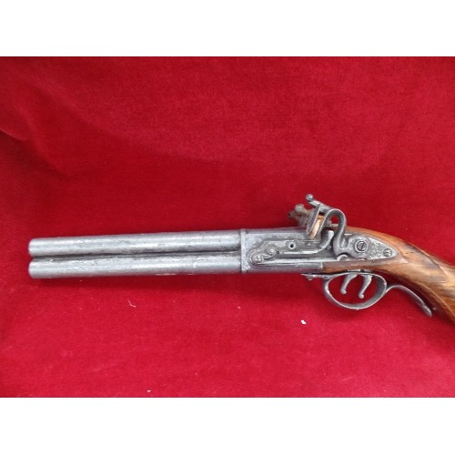 164 - PAIR OF REPLICA DOUBLE SHORT BARRELED SHOT GUNS MARKED 