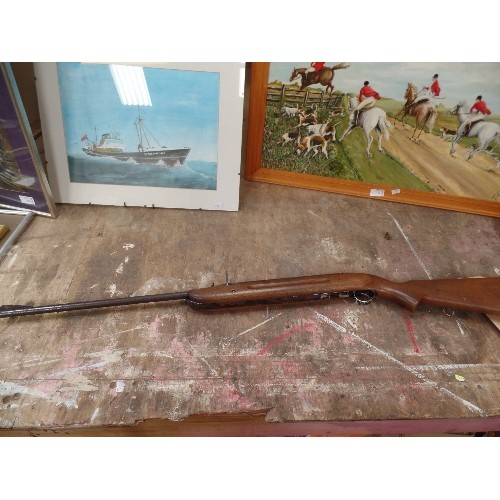 168 - VINTAGE .22 LEVER ACTION AIR RIFLE - NEEDS ADJUSTMENT - PROBABLY BSA