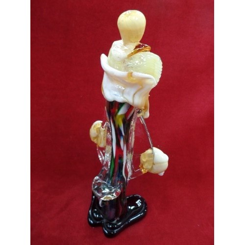 187B - A MURANO GLASS CLOWN FIGURE - 25CM