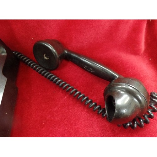 190A - AN ORIGNAL  VINTAGE BPO 300 TYPE BLACK BAKELITE DIAL TELEPHONE WITH DRAWER