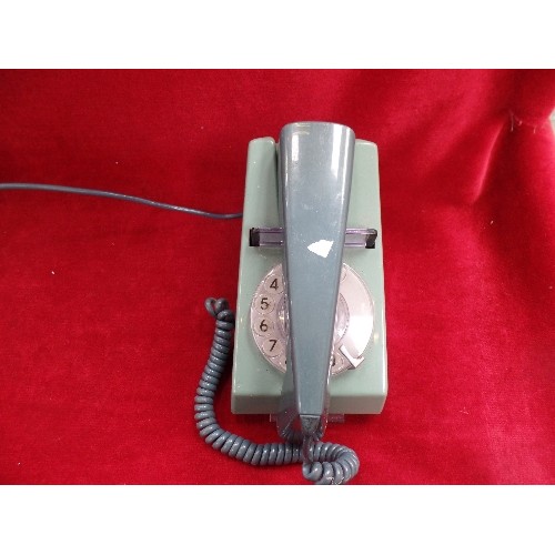 192 - TWO VINTAGE RETRO BT TRIMPHONES, ONE TWO TONE BLUE, THE OTHER TWO TONE CREAM