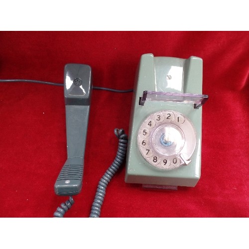 192 - TWO VINTAGE RETRO BT TRIMPHONES, ONE TWO TONE BLUE, THE OTHER TWO TONE CREAM