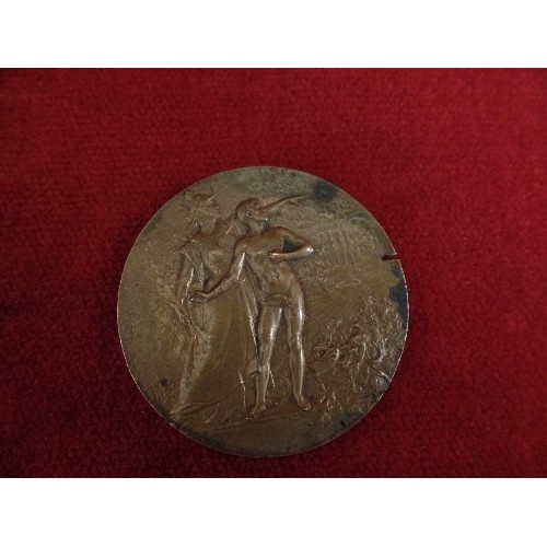 63A - FRENCH MEDAL EARLY 20c PROBABLY FOR SHOOTING MARKED  prize offered by the Martin / prix offert PAR L... 