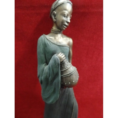 122C - A LIMITED EDITION FIGURE OF A MASAI WOMAN - 