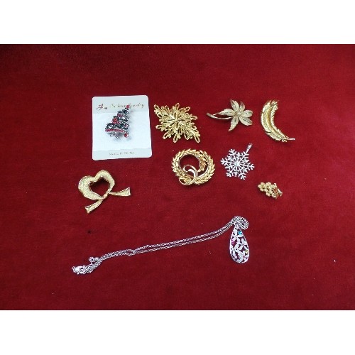 63J - COLLECTION OF HIGH QUALITY DRESS BROOCHES