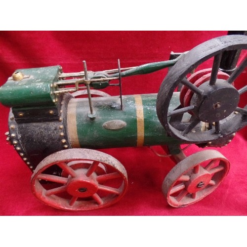 299B - A LATE 19TH OR EARLY 20TH CENTURY SCRATCH BUILT MODEL OF A STEAM TRACTION ENGINE IN WOOD AND METAL 4... 