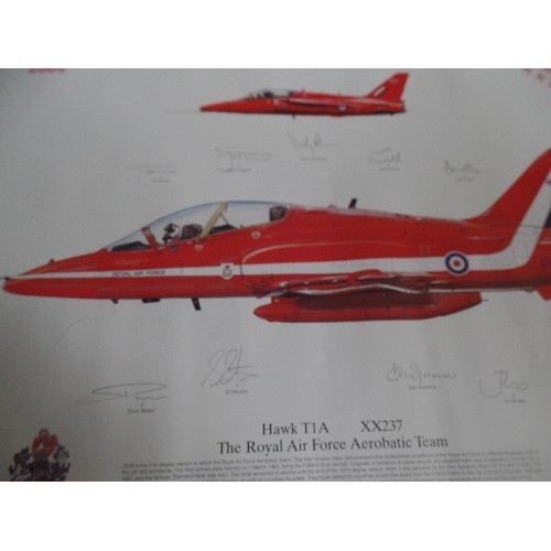 385G - A VERY GOOD COLLECTION OF RED ARROWS LIMITED EDITION PRINTS, MOSTLY WITH ORIGINAL PENCIL SIGNATURES ... 