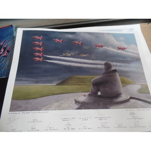 385G - A VERY GOOD COLLECTION OF RED ARROWS LIMITED EDITION PRINTS, MOSTLY WITH ORIGINAL PENCIL SIGNATURES ... 