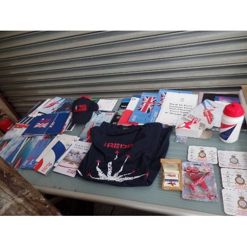 385L - COLLECTION OF RED ARROWS EPHEMERA AND MERCHANDISE INCLUDING XL T SHIRT 