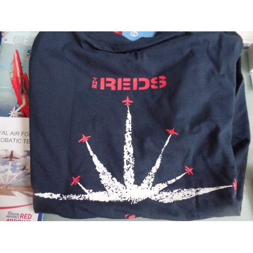 385L - COLLECTION OF RED ARROWS EPHEMERA AND MERCHANDISE INCLUDING XL T SHIRT 