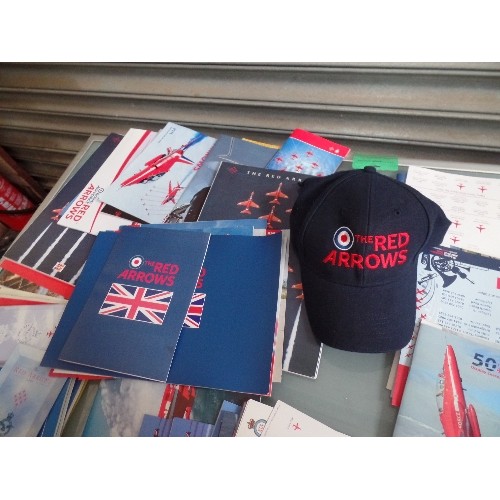 385L - COLLECTION OF RED ARROWS EPHEMERA AND MERCHANDISE INCLUDING XL T SHIRT 