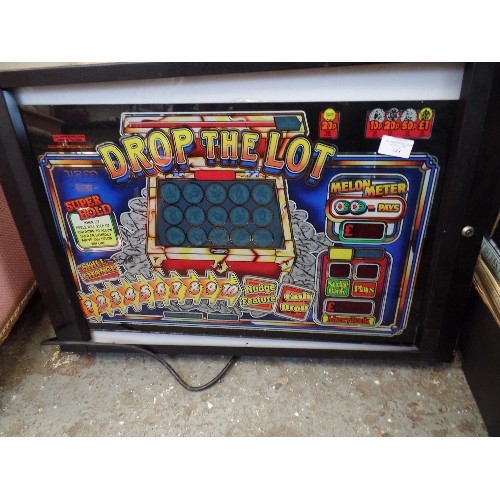 147 - RETRO-VINTAGE BACK BOX OF A 'DROP-THE-LOT' SLOT MACHINE/PIN BALL?