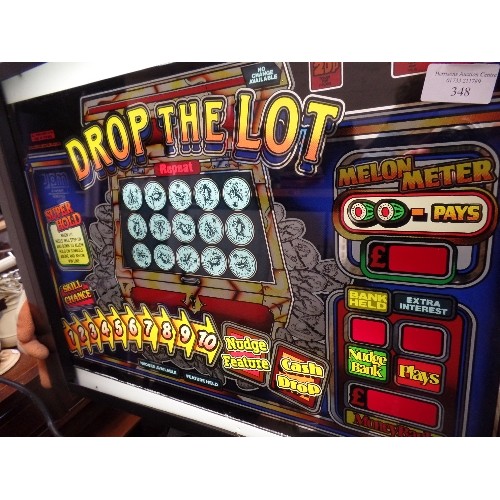 147 - RETRO-VINTAGE BACK BOX OF A 'DROP-THE-LOT' SLOT MACHINE/PIN BALL?