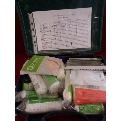 103 - CARE MEDICAL LTD. LARGE FIRST AID KIT WITH UNUSED CONTENTS.