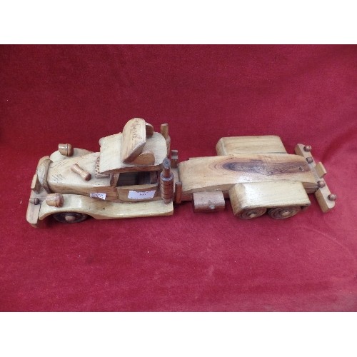 165 - LARGE WOODEN AMERICAN STYLE TRUCK/LORRY [ORNAMENTAL]