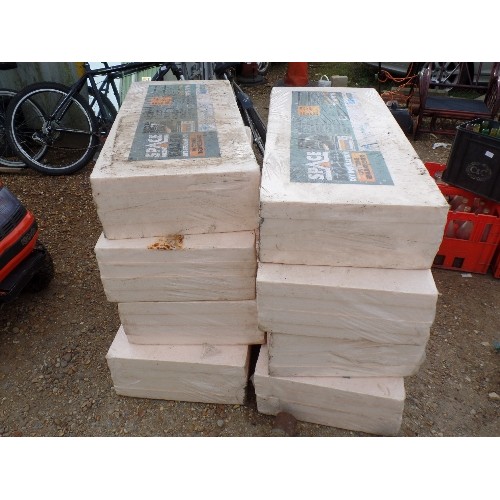 389 - KNAUF INSULATION PANELS X 8 PACKS. NEW/PACKAGED. EACH SHEET 1200MM X 500MM X 52.5MM. 4 SHEETS PER PA... 