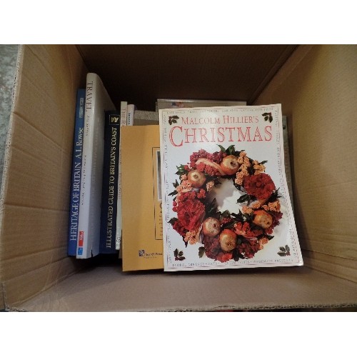 537 - LARGE BOX FULL OF GOOD QUALITY CRAFTING BOOKS. PAPER MAGIC, RAG DOLLS, CHRISTMAS WREATHS ETC