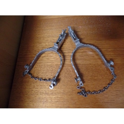 679 - PAIR OF METAL REPLICA SPURS