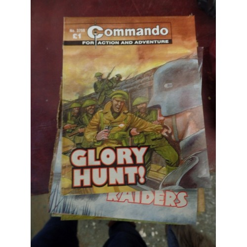 500 - 30 X COMMANDO COMIC BOOKS.