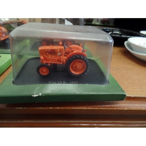 505 - COLLECTION OF 5 BOXED HACHETTE PARTWORKS DIE-CAST TRACTORS.