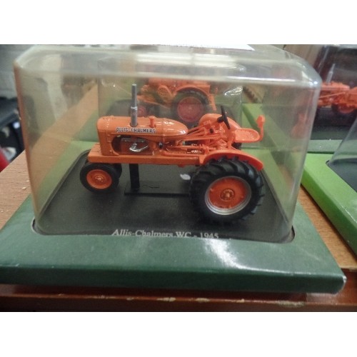 505 - COLLECTION OF 5 BOXED HACHETTE PARTWORKS DIE-CAST TRACTORS.