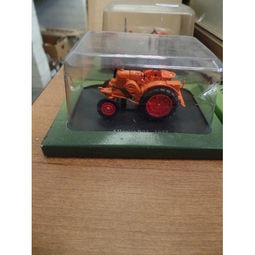 505 - COLLECTION OF 5 BOXED HACHETTE PARTWORKS DIE-CAST TRACTORS.