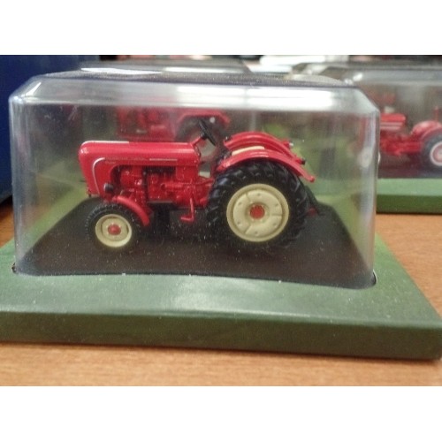 532 - COLLECTION OF 5 BOXED HACHETTE PARTWORKS DIE-CAST TRACTORS.