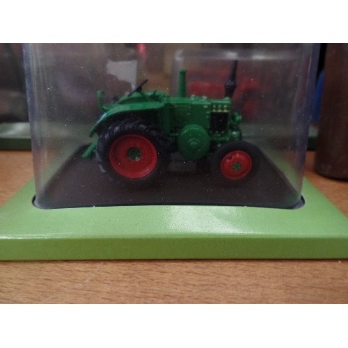 526 - COLLECTION OF 5 BOXED HACHETTE PARTWORKS DIE-CAST TRACTORS.