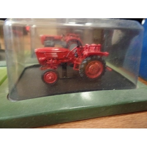 526 - COLLECTION OF 5 BOXED HACHETTE PARTWORKS DIE-CAST TRACTORS.