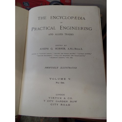 522 - 3 VOLUMES OF ENCYCLOPAEDIA OF PRACTICAL ENGINEERING AND ALLIED TRADES.