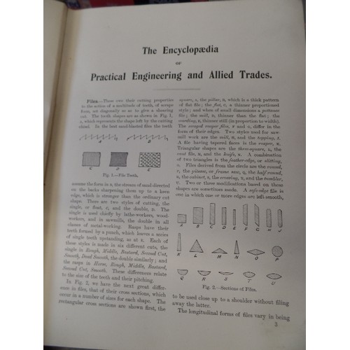 522 - 3 VOLUMES OF ENCYCLOPAEDIA OF PRACTICAL ENGINEERING AND ALLIED TRADES.