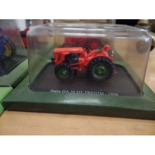 541 - COLLECTION OF 6 BOXED HACHETTE PARTWORKS DIE-CAST TRACTORS.