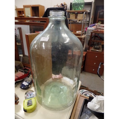 621 - LARGE VINTAGE CARBOY. 60CM H