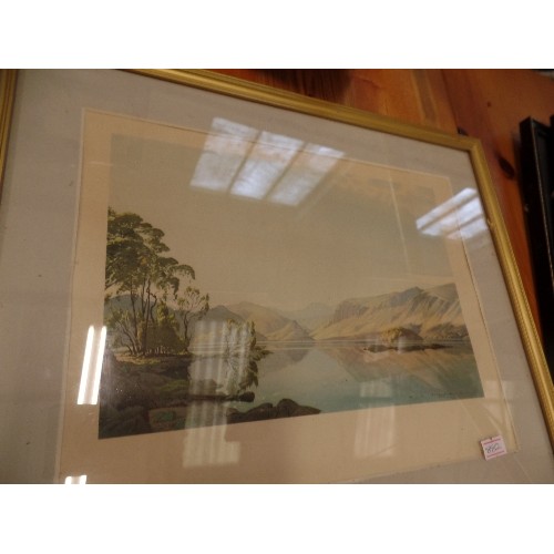 673 - 2 X FRAMED/GLAZED MOUNTAIN SCENE PRINTS. WH.COOPER