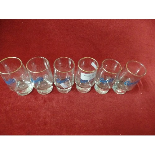 3 - SET OF 6 RETRO APOLLO FRUIT JUICE GLASSES