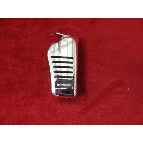 27 - RONSON CLASSICS SILVER METAL LIGHTER IN ORIGINAL BOX