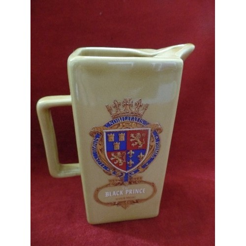 84 - 3 X BRANDED WHISKY JUGS. INC A WADE/PDM TEACHERS, ALSO A JOHNNIE WALKER & BLACK PRINCE.