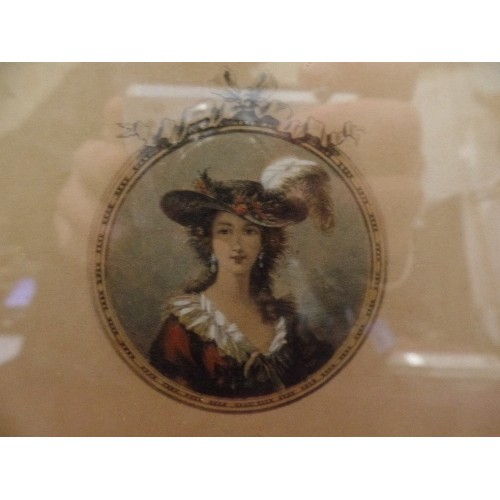 104 - 19TH CENTURY  PORTRAIT OF A LADY 'MADAME LE BLUN' SIGNED. FRAMED/GLAZED.