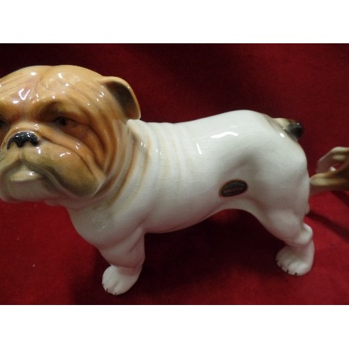 121 - 7 X LARGE CERAMIC DOG FIGURES. INC GREAT DANE, ST BERNARD, CORGI, SPANIEL. [STAFFORDSHIRE-NELSON, CO... 