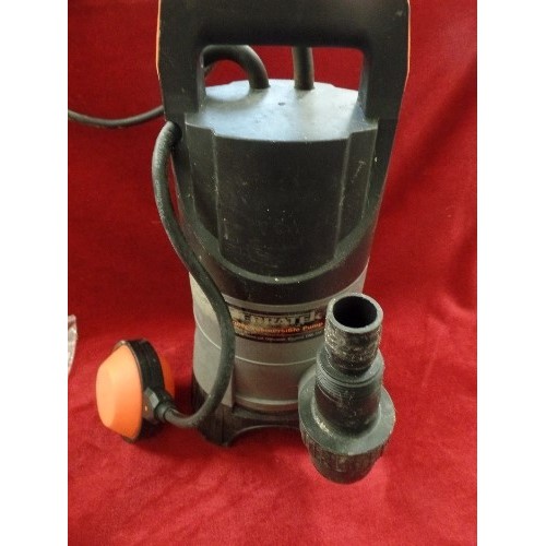 171 - TERRATEK SUBMERSIBLE WATER PUMP. 400W. TWP400T-2. WITH USER MANUAL.