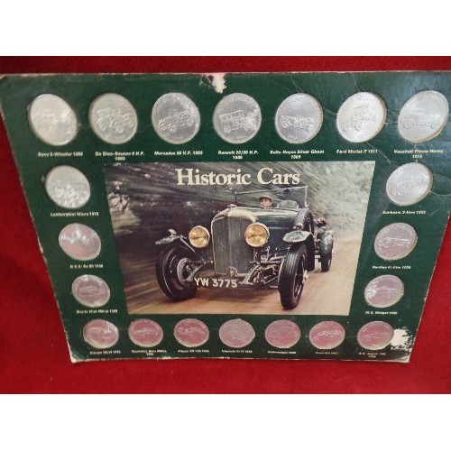 192 - MIXED LOT, INC GARMIN SATNAV, MINI-BOULES, HISTORIC CAR 'COINS' SPORT RELIEF MEDAL 2002, AND COMMEMO... 