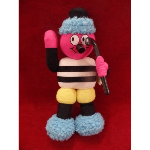 240 - BERTIE BASSETT LIQUORICE ALLSORTS MAN WITH HIS CANE. SOFT TOY.