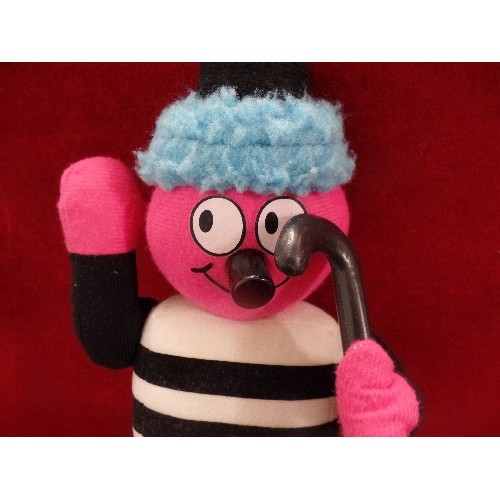 240 - BERTIE BASSETT LIQUORICE ALLSORTS MAN WITH HIS CANE. SOFT TOY.