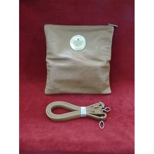 247 - MULBERRY-STYLE TAN SHOULDER BAG. NEW CONDITION.